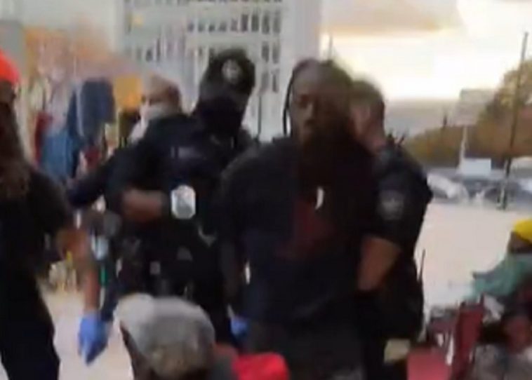 members-of-anti-capitalist-group-organizing-march-on-cdc-against-vax-mandates-are-arrested-during-prayer-rally-—-bible-and-guns-confiscated-(video)