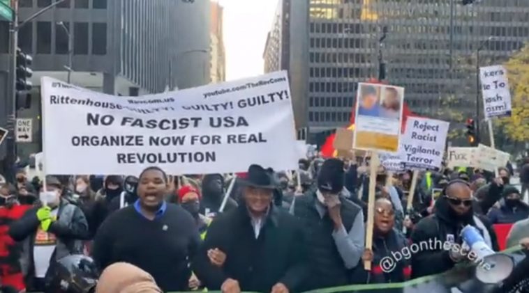 jesse-jackson-leads-chicago-march-against-rittenhouse-verdict-–-protesters-chant-for-communist-revolution-(video)