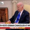 he’s-shot:-biden-mumbles-incoherently-as-he-reads-from-notecard-during-oval-office-meeting-with-german-chancellor-amid-25th-amendment-chatter
