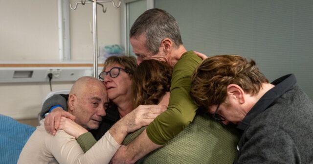 watch:-tears-of-joy-as-freed-israeli-hostages-reunite-with-families