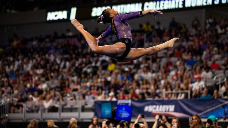 ncaa-gymnastics-week-6:-haleigh-bryant-leads-the-all-around,-while-ou-stays-no.-1