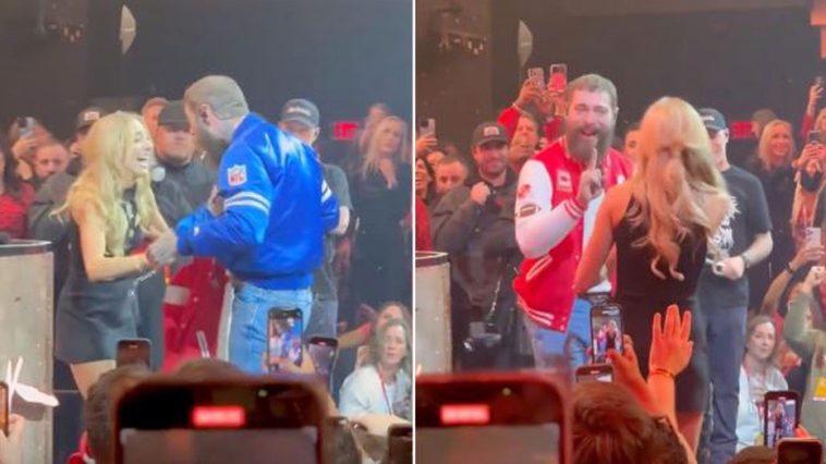 brittany-mahomes-convinces-post-malone-to-trade-cowboys-jacket-for-chiefs-swag-at-super-bowl-celebration
