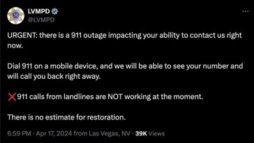 911-outages-reported-in-nevada,-nebraska-and-all-of-south-dakota-—-las-vegas-residents-asked-to-text-instead