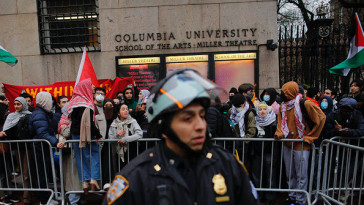 over-100-anti-israel-protesters-arrested-at-columbia-university,-including-ilhan-omar’s-daughter