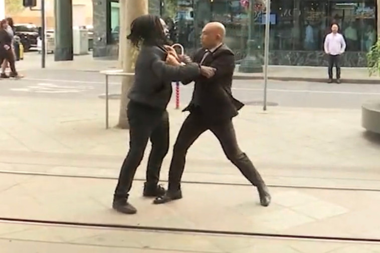 san-jose-mayor’s-security-guard,-passerby-brawl-during-tv-interview:-‘i’ll-smack-you-right-now’